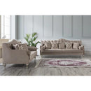 Nova Wholesale Furniture Lotus Stationary Fabric Loveseat Lotus LOTUS MOCHA NAILHEAD Loveseat - Mocha IMAGE 5
