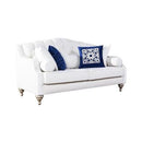 Nova Wholesale Furniture Lotus Stationary Fabric Loveseat Lotus LOTUS Loveseat - Ivory IMAGE 3