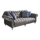 Nova Wholesale Furniture Juliette Stationary Fabric Sofa Juliette Sofa - Grey IMAGE 1