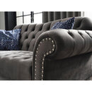 Nova Wholesale Furniture Juliette Stationary Fabric Sofa Juliette Sofa - Grey IMAGE 4