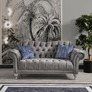 Nova Wholesale Furniture Juliette Stationary Fabric Loveseat Juliette Loveseat - Grey IMAGE 1