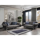 Nova Wholesale Furniture Juliette Stationary Fabric Loveseat Juliette Loveseat - Grey IMAGE 5