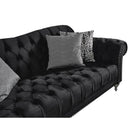 Nova Wholesale Furniture Juliette Stationary Fabric Sofa Juliette Sofa - Black IMAGE 2