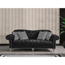 Nova Wholesale Furniture Juliette Stationary Fabric Sofa Juliette Sofa - Black IMAGE 3