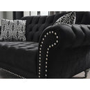 Nova Wholesale Furniture Juliette Stationary Fabric Sofa Juliette Sofa - Black IMAGE 4