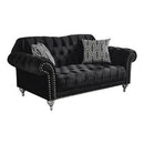 Nova Wholesale Furniture Juliette Stationary Fabric Loveseat Juliette Loveseat - Black IMAGE 1