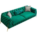 Nova Wholesale Furniture Iris Stationary Fabric Sofa Iris IRIS-GREEN Sofa - Green IMAGE 1