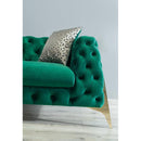 Nova Wholesale Furniture Iris Stationary Fabric Sofa Iris IRIS-GREEN Sofa - Green IMAGE 7