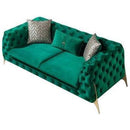 Nova Wholesale Furniture Iris Stationary Fabric Loveseat Iris IRIS-GREEN Loveseat - Green IMAGE 1