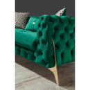 Nova Wholesale Furniture Iris Stationary Fabric Loveseat Iris IRIS-GREEN Loveseat - Green IMAGE 7