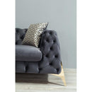 Nova Wholesale Furniture Iris Stationary Fabric Sofa Iris IRIS-GRAY Sofa - Charcoal IMAGE 8