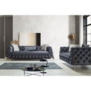 Nova Wholesale Furniture Iris Stationary Fabric Loveseat Iris IRIS-GRAY Loveseat - Charcoal IMAGE 10