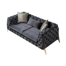 Nova Wholesale Furniture Iris Stationary Fabric Loveseat Iris IRIS-GRAY Loveseat - Charcoal IMAGE 1
