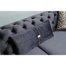 Nova Wholesale Furniture Iris Stationary Fabric Loveseat Iris IRIS-GRAY Loveseat - Charcoal IMAGE 7