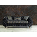 Nova Wholesale Furniture Dalia Stationary Fabric Loveseat Dalia DALIA-BLACK Loveseat - Black IMAGE 2