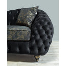 Nova Wholesale Furniture Dalia Stationary Fabric Loveseat Dalia DALIA-BLACK Loveseat - Black IMAGE 4