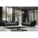 Nova Wholesale Furniture Dalia Stationary Fabric Loveseat Dalia DALIA-BLACK Loveseat - Black IMAGE 6