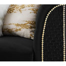 New Era Innovations Zia Fabric 2 pc Sectional Zia S8181 Reversible Chaise Sectional - Black IMAGE 2