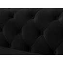 New Era Innovations Zia Fabric 2 pc Sectional Zia S8181 Reversible Chaise Sectional - Black IMAGE 4