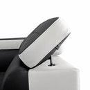 New Era Innovations Izzi Fabric 2 pc Sectional Izzi S4545 Sectional - Black & White Accent IMAGE 2