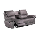 Happy Homes Victoria Reclining Fabric Sofa Victoria Reclining Sofa - Grey IMAGE 2