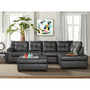 New Era Innovations San Marino Fabric 2 pc Sectional San Marino S16900 2 pc Sectional - Cinder IMAGE 2
