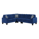 New Era Innovations Magic Fabric 2 pc Sectional Magic S777 2 pc Sectional - Blue Velvet IMAGE 1