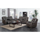 Happy Homes Ashley Leather Look Recliner Ashley-Grey-R IMAGE 2