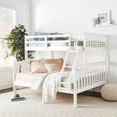 Happy Homes 122 Twin over Full Bunk Bed - White IMAGE 1