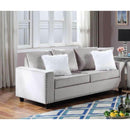 Happy Homes Cinderella Stationary Fabric Sofa Cinderella Silver IMAGE 1