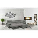 Happy Homes Fabric 3 pc Sectional Justin 3 pc Sectional - Grey IMAGE 2