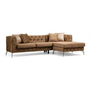 Nova Wholesale Furniture Piera Fabric 2 pc Sectional PIERA-MOCHA IMAGE 1