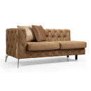 Nova Wholesale Furniture Piera Fabric 2 pc Sectional PIERA-MOCHA IMAGE 2