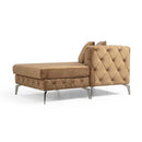 Nova Wholesale Furniture Piera Fabric 2 pc Sectional PIERA-MOCHA IMAGE 3