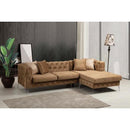 Nova Wholesale Furniture Piera Fabric 2 pc Sectional PIERA-MOCHA IMAGE 5