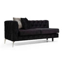 Nova Wholesale Furniture Piera Fabric 2 pc Sectional PIERA-BLACK IMAGE 2