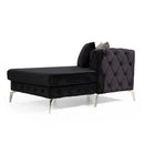 Nova Wholesale Furniture Piera Fabric 2 pc Sectional PIERA-BLACK IMAGE 3