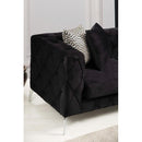Nova Wholesale Furniture Piera Fabric 2 pc Sectional PIERA-BLACK IMAGE 4