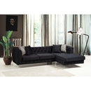 Nova Wholesale Furniture Piera Fabric 2 pc Sectional PIERA-BLACK IMAGE 5