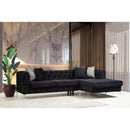 Nova Wholesale Furniture Piera Fabric 2 pc Sectional PIERA-BLACK IMAGE 7