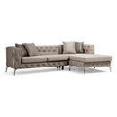 Nova Wholesale Furniture Piera Fabric 2 pc Sectional PIERA-GREY IMAGE 1