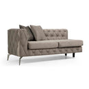 Nova Wholesale Furniture Piera Fabric 2 pc Sectional PIERA-GREY IMAGE 2