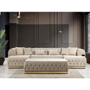 Nova Wholesale Furniture Jester Fabric 3 pc Sectional JESTER-CREAM IMAGE 1