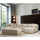 Nova Wholesale Furniture Jester Fabric 3 pc Sectional JESTER-CREAM IMAGE 2