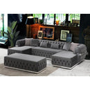 Nova Wholesale Furniture Jester Fabric 3 pc Sectional JESTER-GRAY IMAGE 2