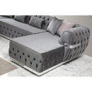 Nova Wholesale Furniture Jester Fabric 3 pc Sectional JESTER-GRAY IMAGE 3