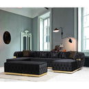 Nova Wholesale Furniture Jester Fabric 3 pc Sectional JESTER-BLACK IMAGE 2