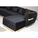 Nova Wholesale Furniture Jester Fabric 3 pc Sectional JESTER-BLACK IMAGE 4