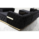 Nova Wholesale Furniture Jester Fabric 3 pc Sectional JESTER-BLACK IMAGE 5