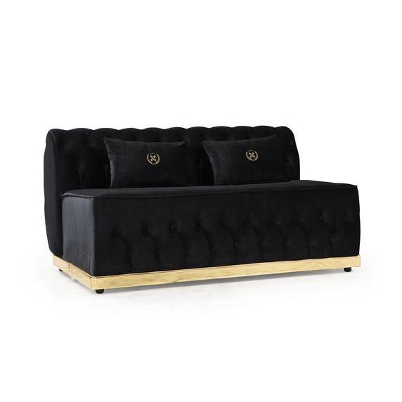 Nova Wholesale Furniture Jester Fabric 3 pc Sectional JESTER-BLACK IMAGE 6